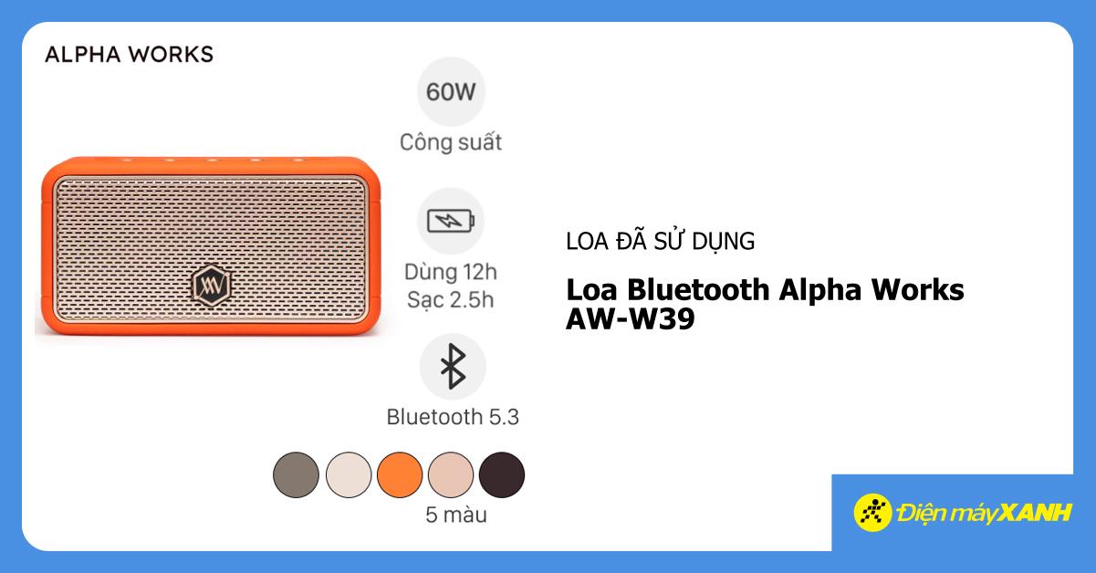 Mua Loa Bluetooth Alpha Works AW-W39 cũ, hàng trưng bày, rẻ hơn máy mới ...